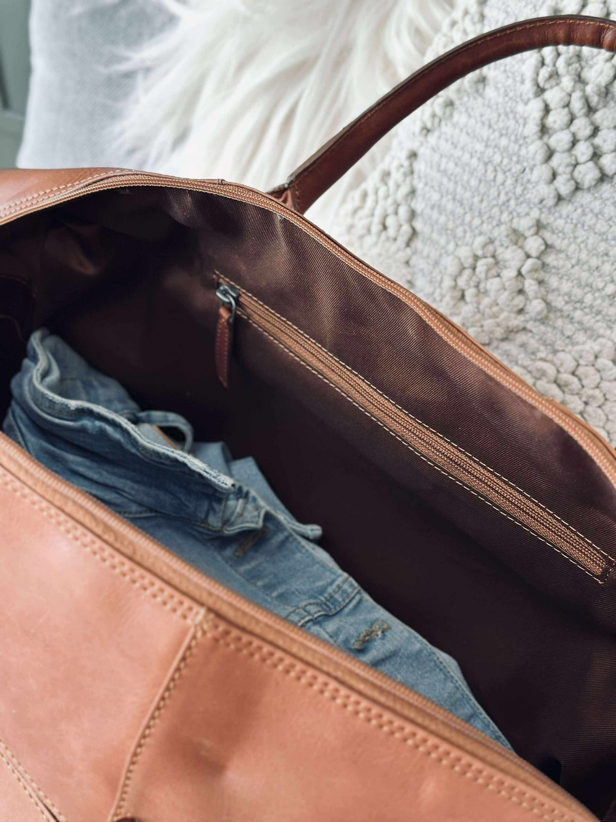 Weekendtas LONDON cognac