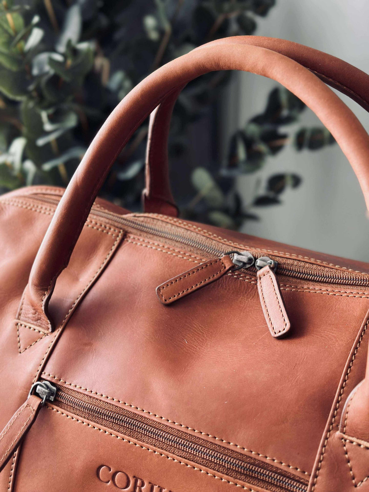 Weekendtas LONDON cognac