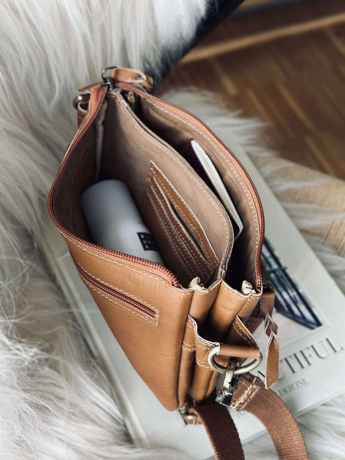 Clutch Mille cognac