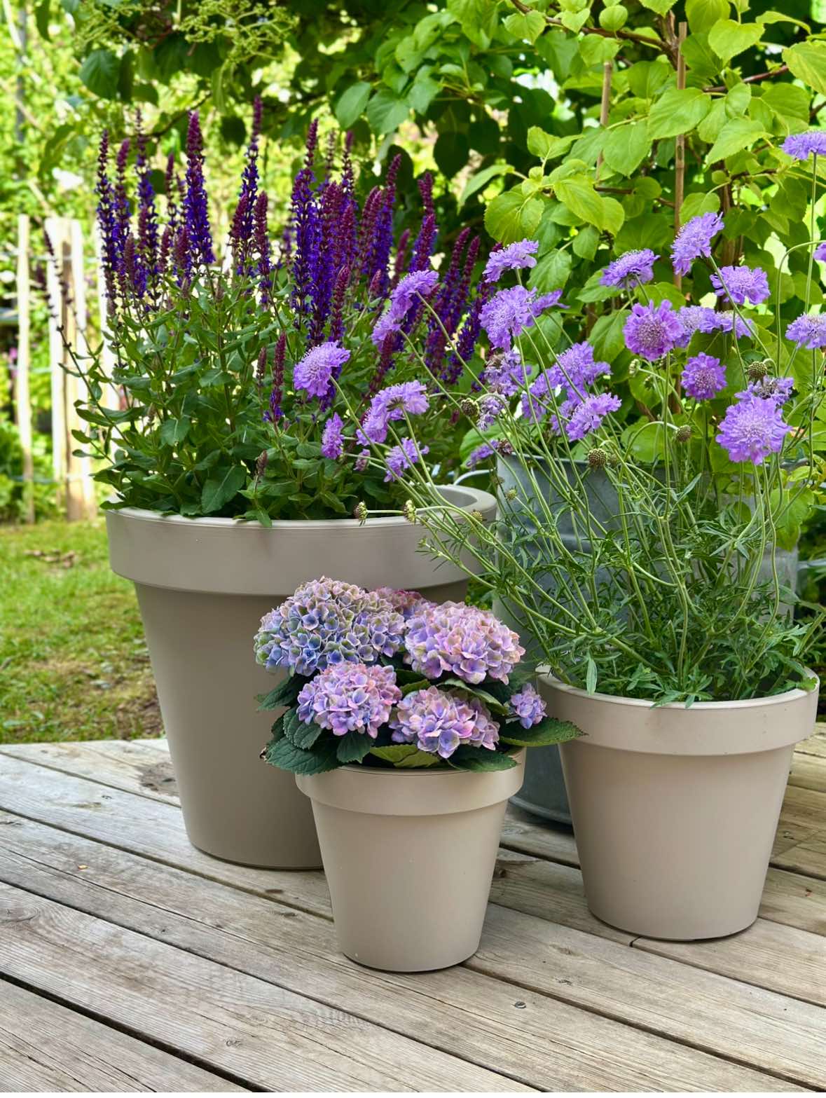 Tuinpot dia 20cm - Gerecycled Beige
