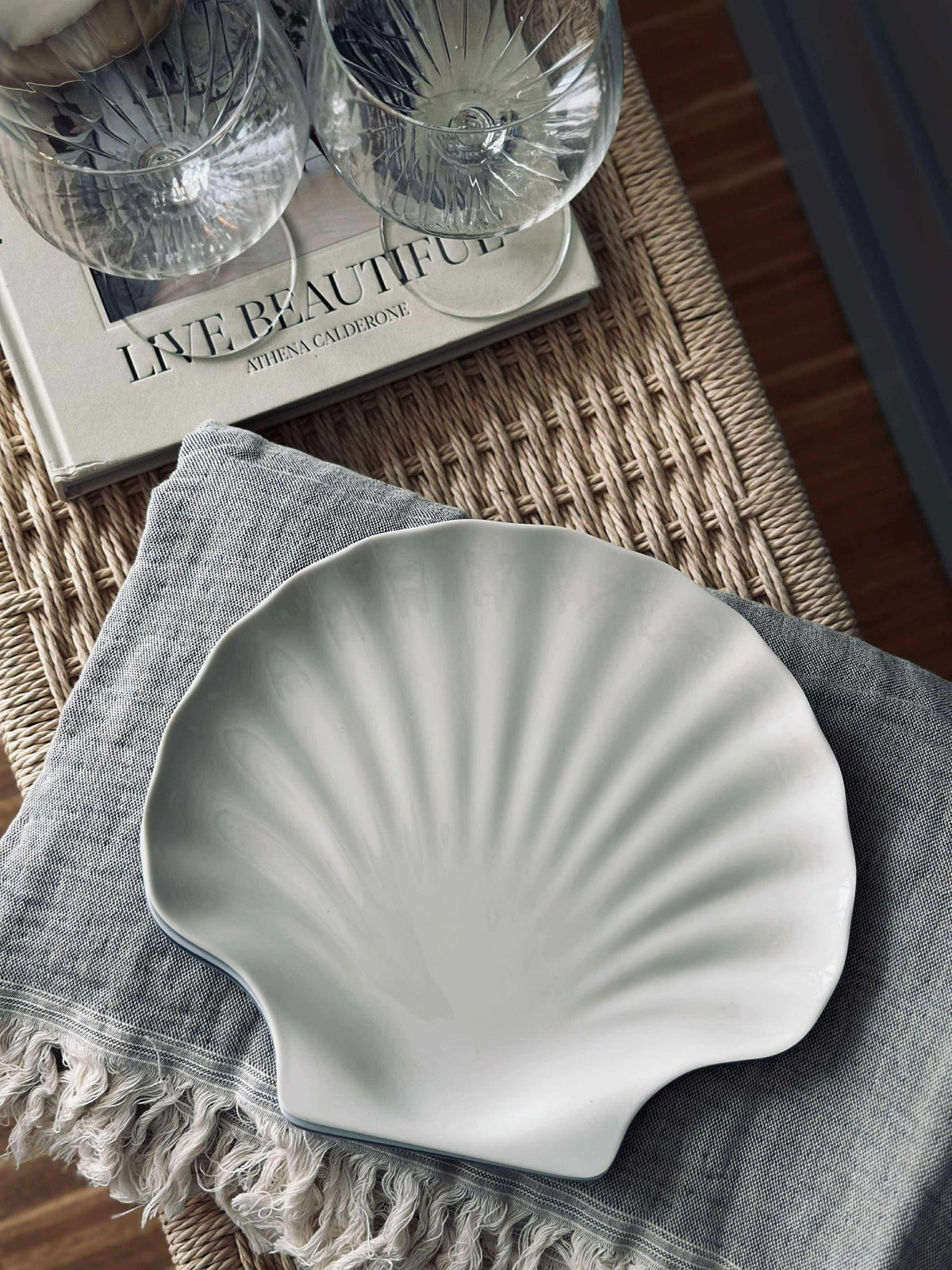Bord melamine - Crème schelp
