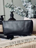 Cosmetic bag - Black leather