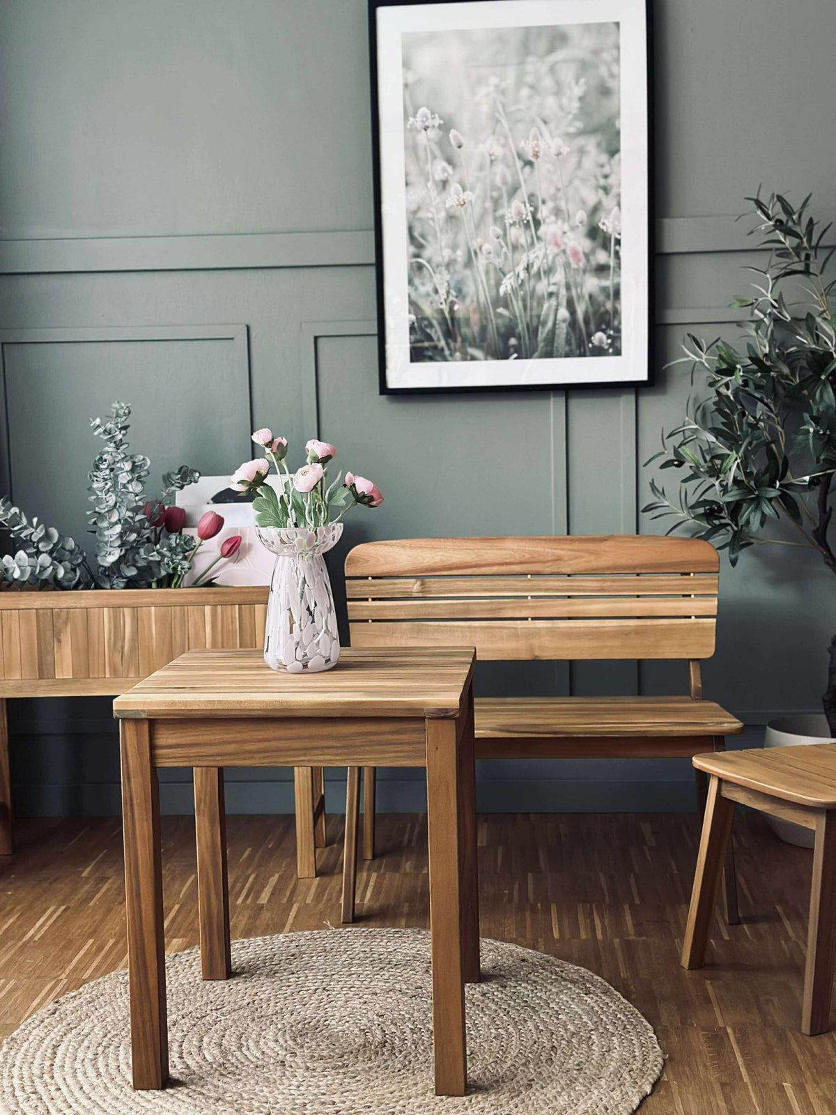 Kruk Tokyo - acacia voor binnen / buiten
