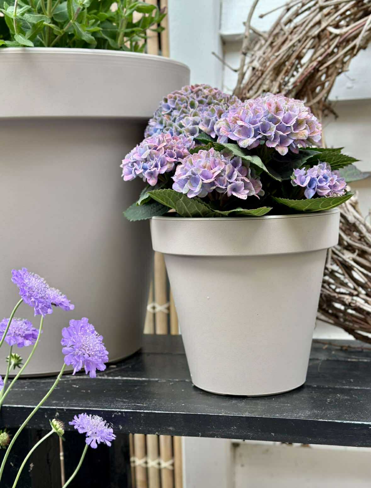 Tuinpot dia 20cm - Gerecycled Beige