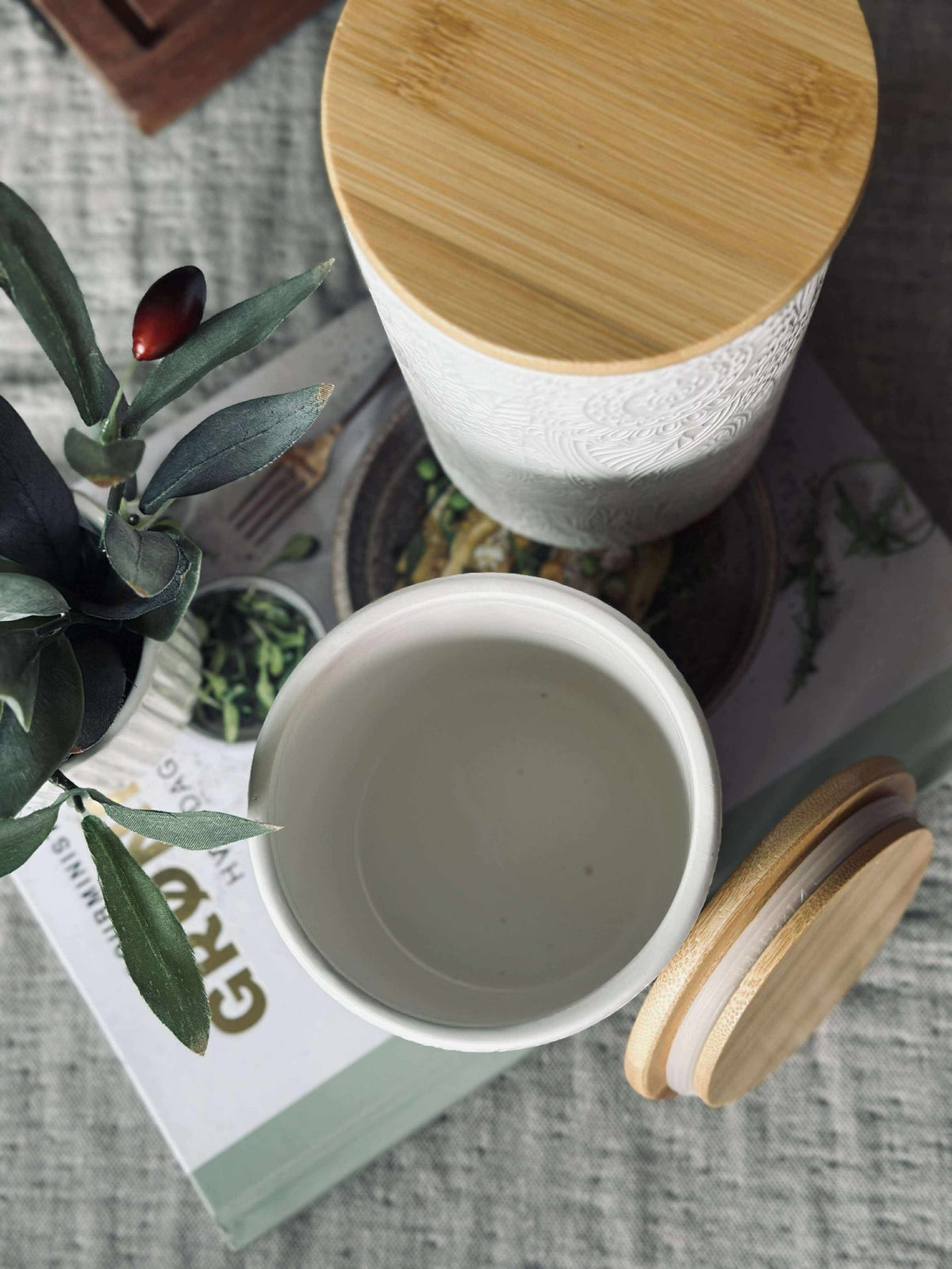 Pot met deksel - Keramiek 450ml