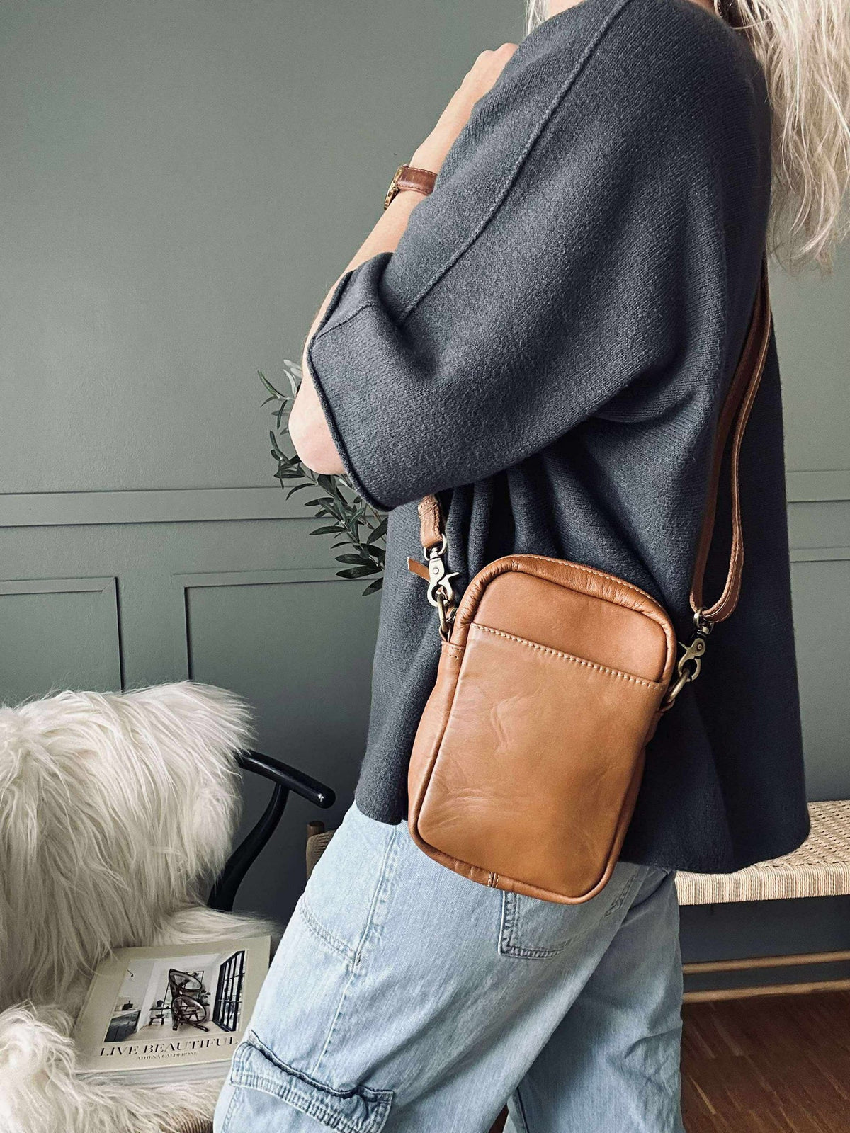 Blouse Sia Dark grey – Oversize