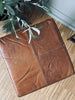 Kussen Tokyo van leer - 40x40 Cognac