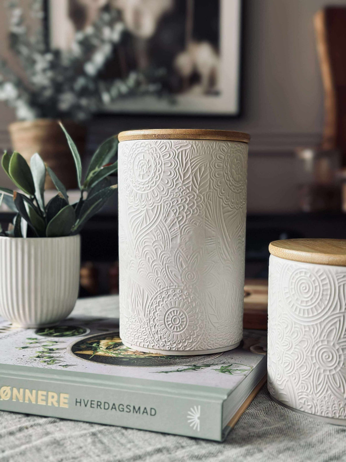 Pot met deksel - Keramiek 800 ml