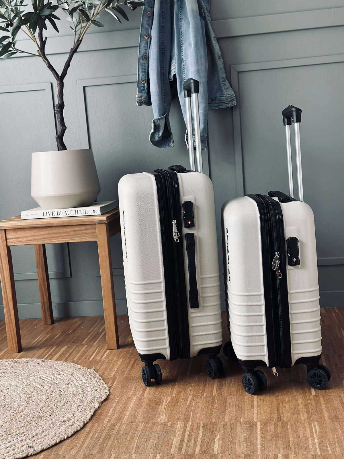 Kofferset van 2 stuks – Beige