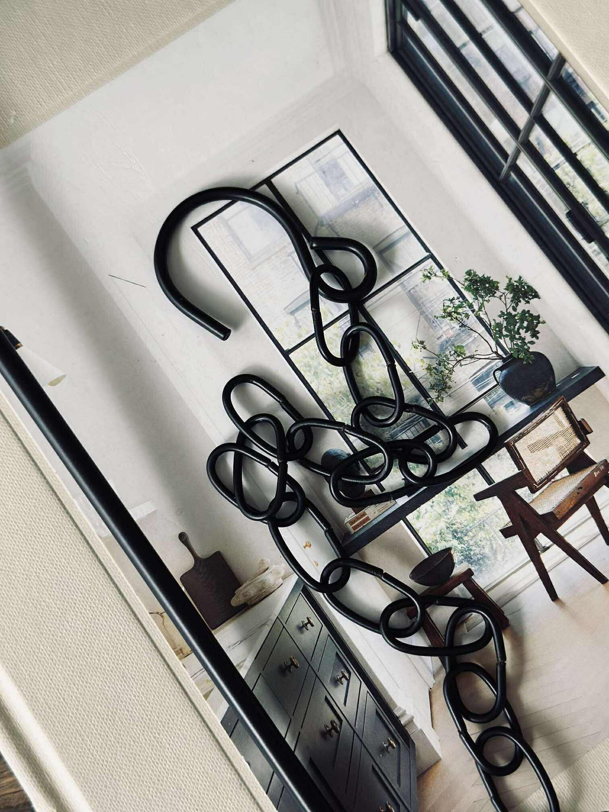Pot met ophanging  - Black