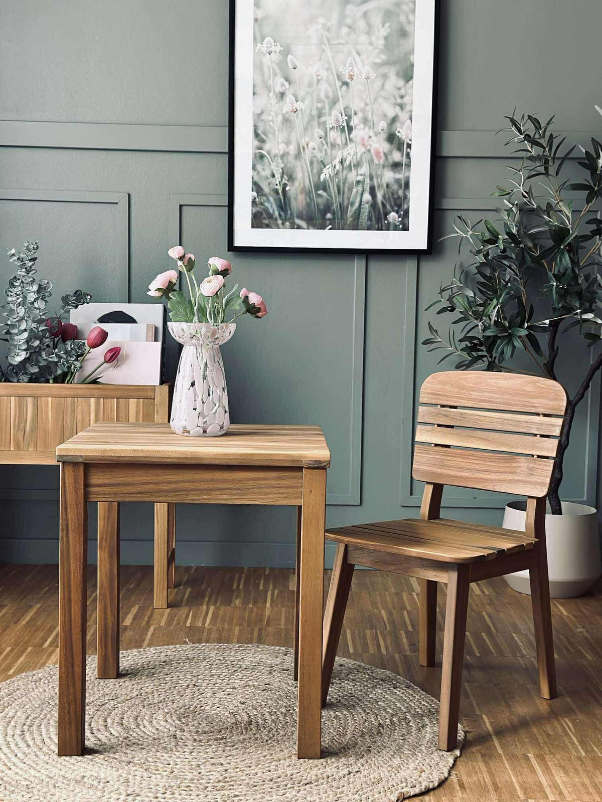 Kruk Tokyo - acacia voor binnen / buiten