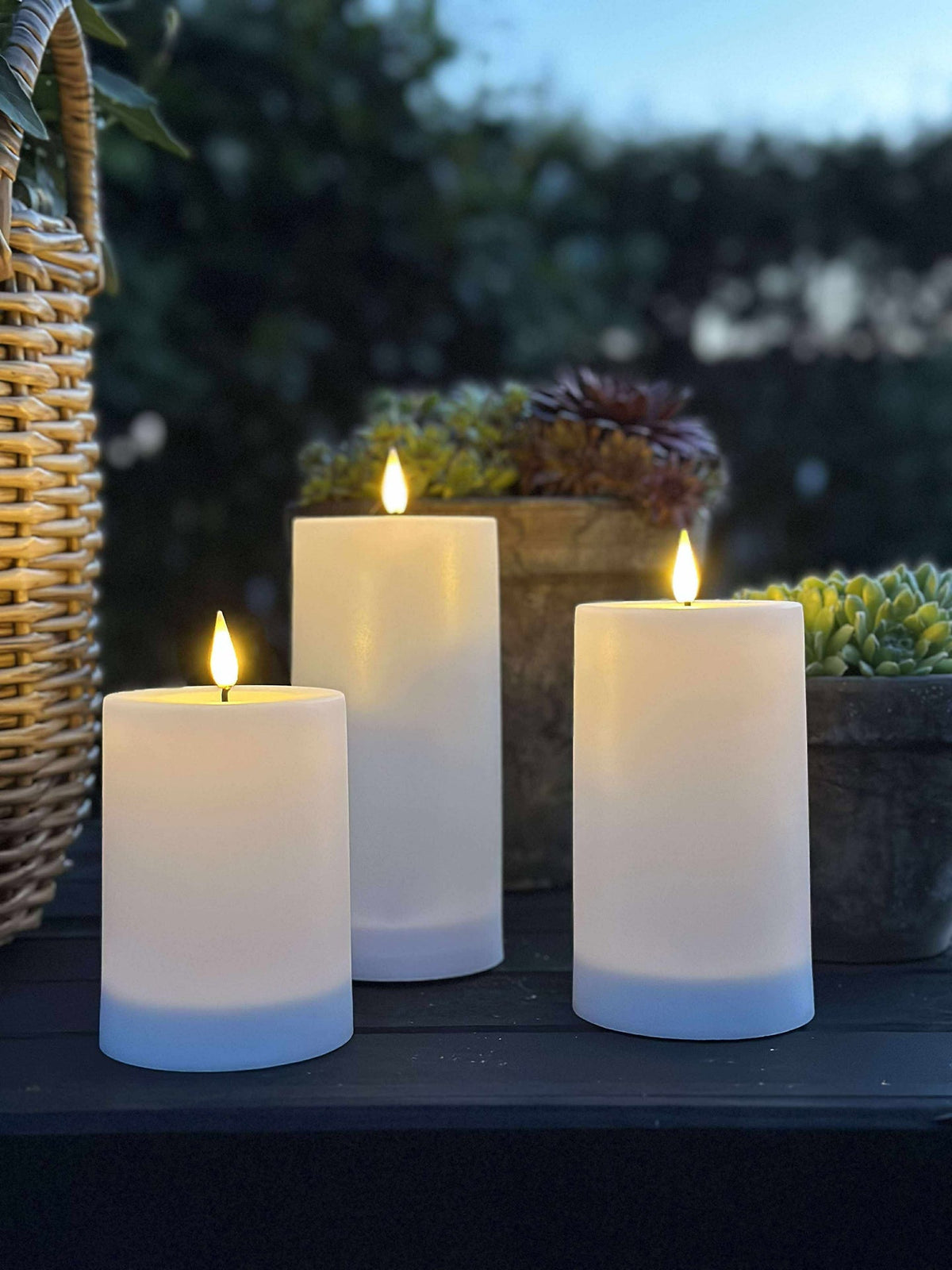 Solar Stompkaarsen - Set van 3 stuks