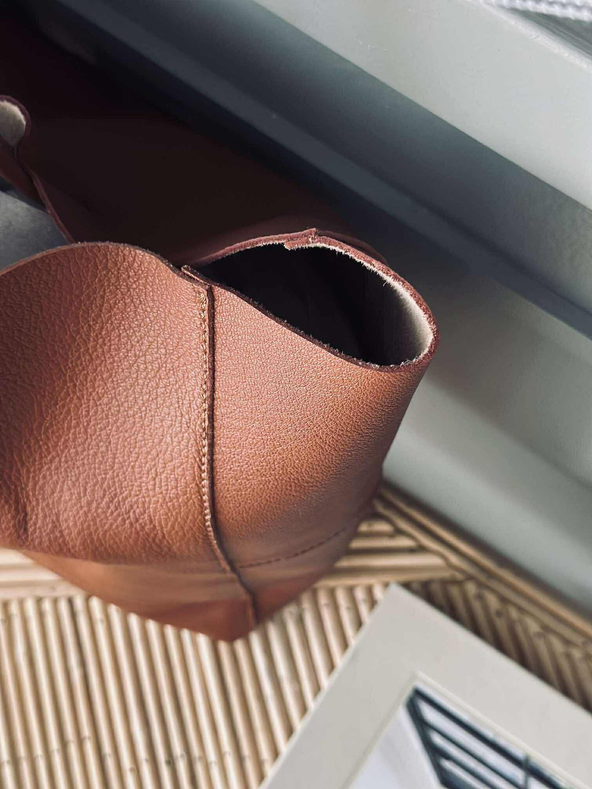 Shopper Daily van zacht leer - Cognac