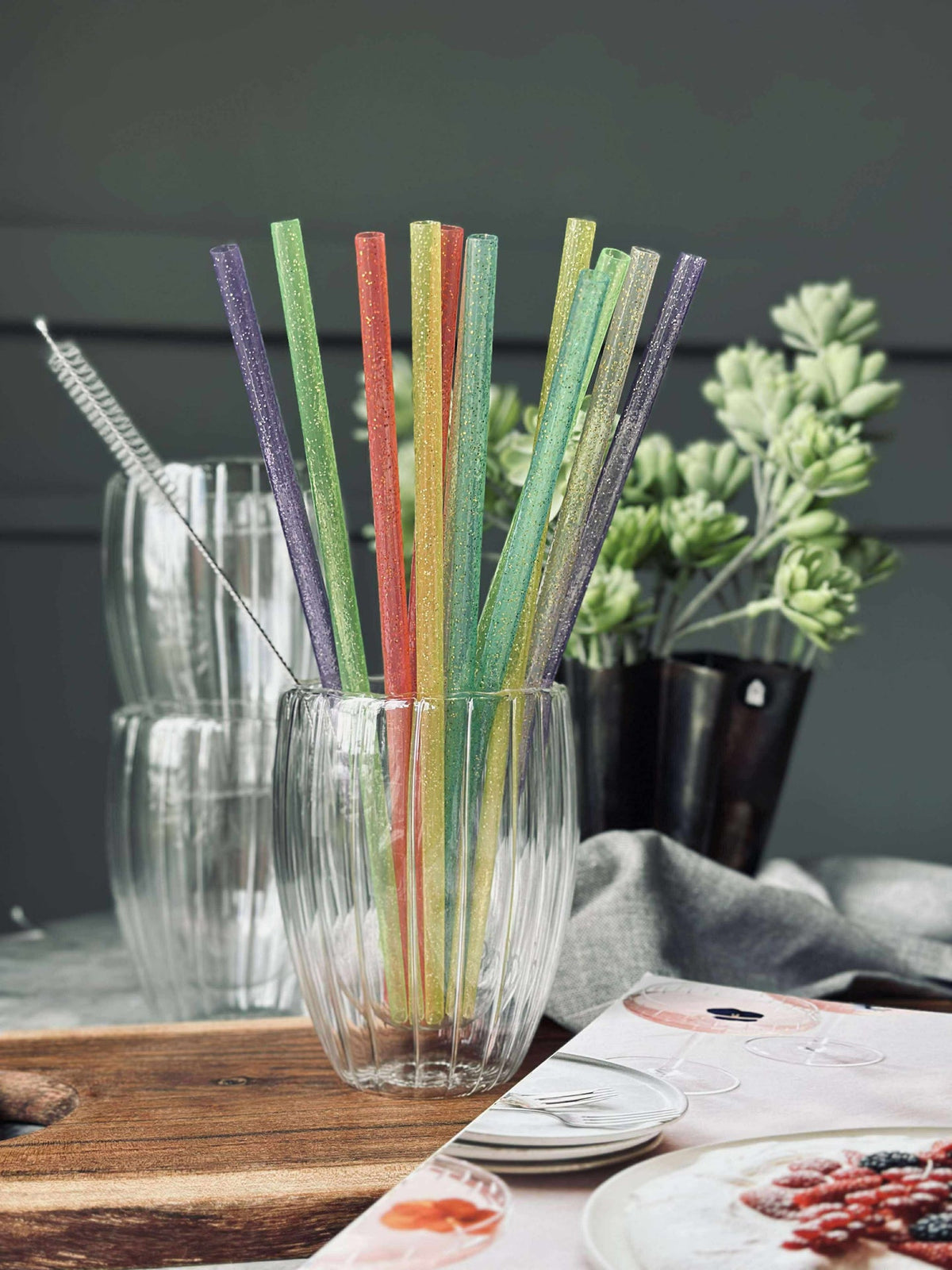 Rietjes met glitter - herbruikbaar