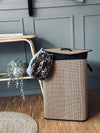Wasmand van bamboe - Black
