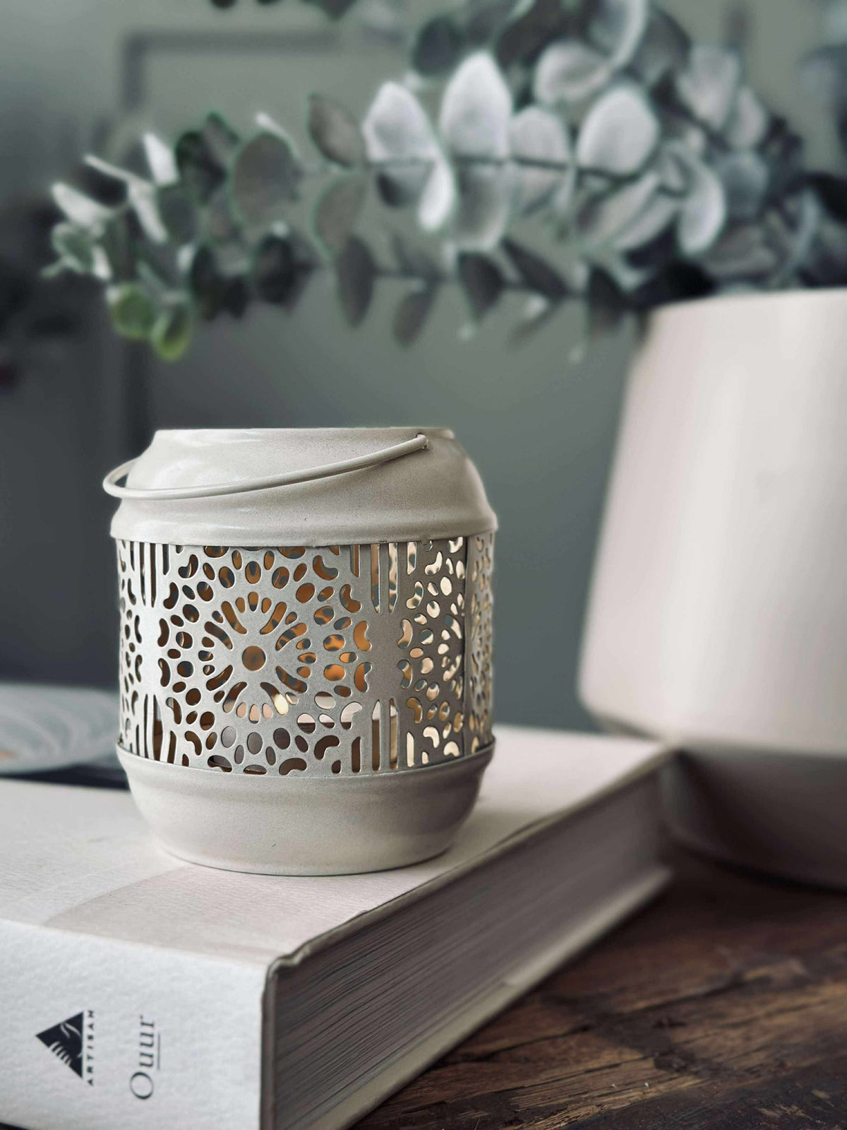 Lantaarn EMMA small - Licht beige