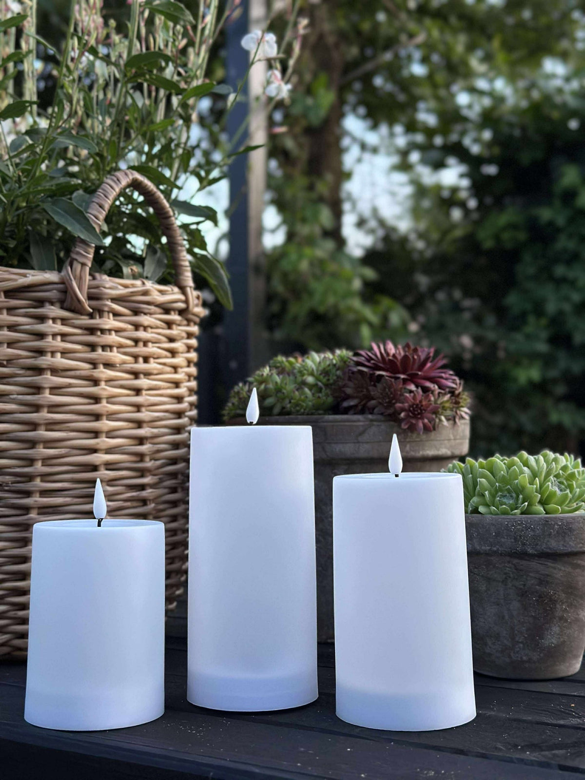 Solar Stompkaarsen - Set van 3 stuks