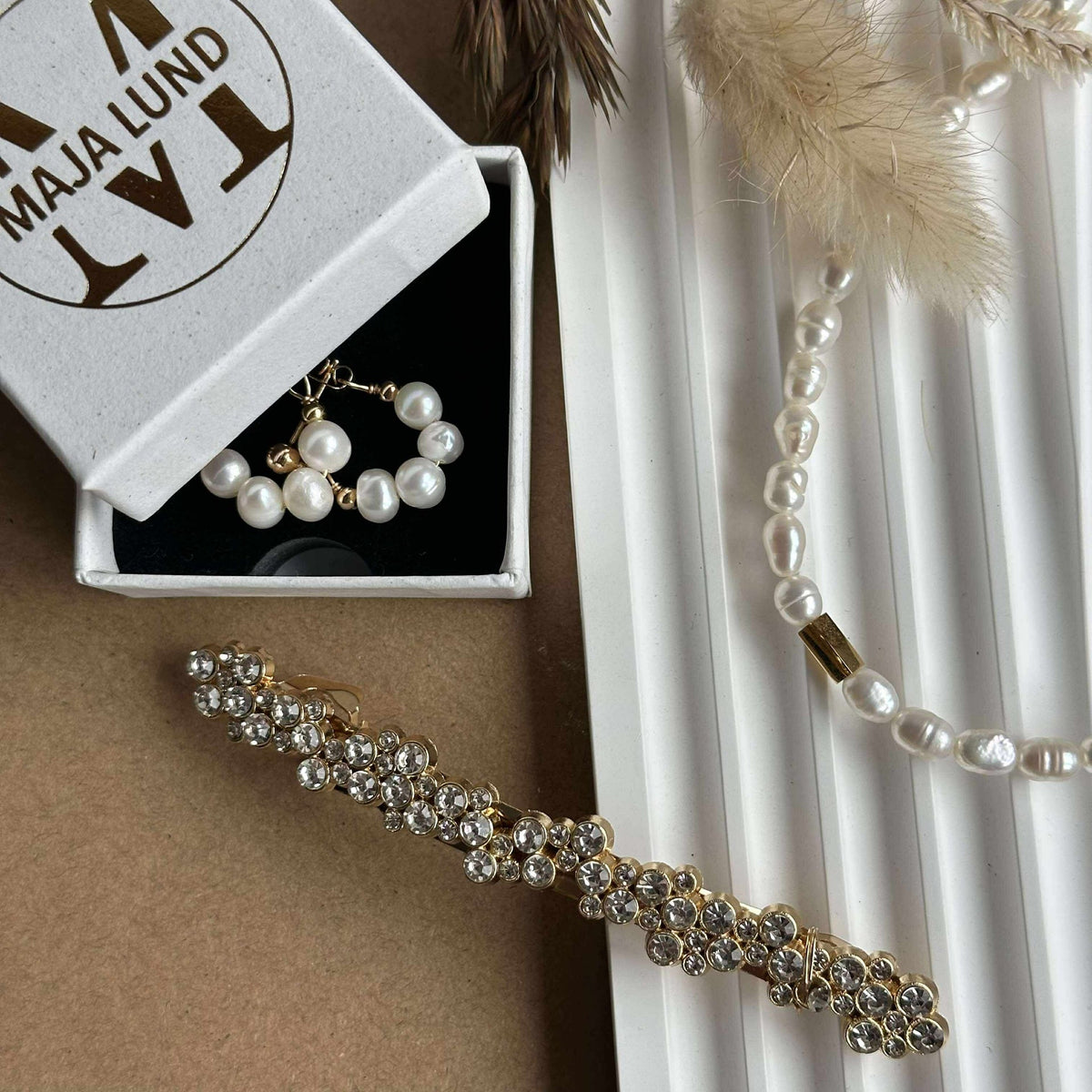 Haarclip Leonora gold
