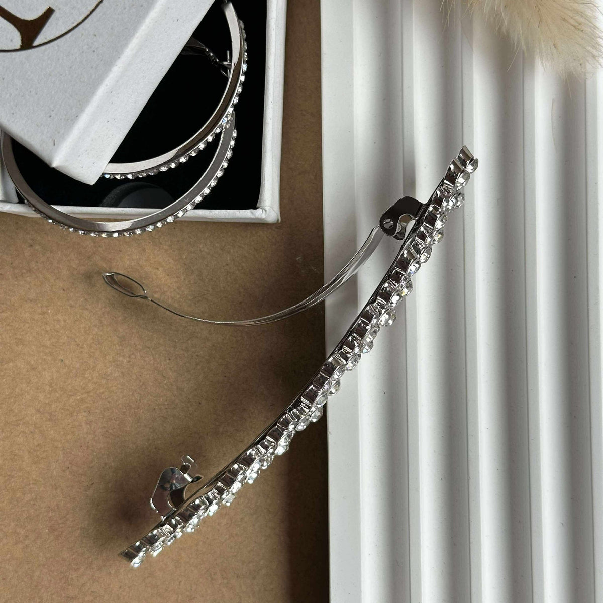 Haarclip Leonora silver