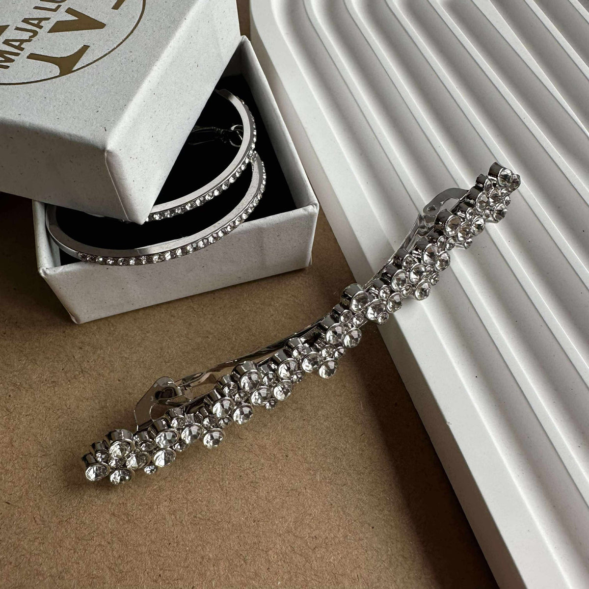 Haarclip Leonora silver