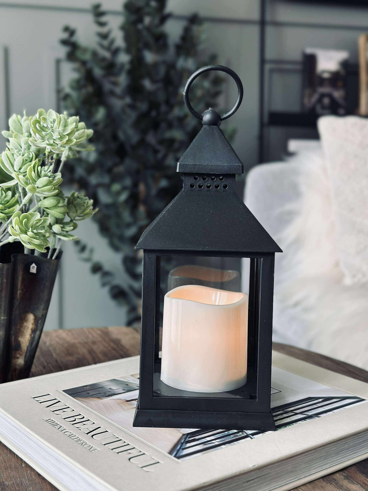Lantaarn m. timer - Black