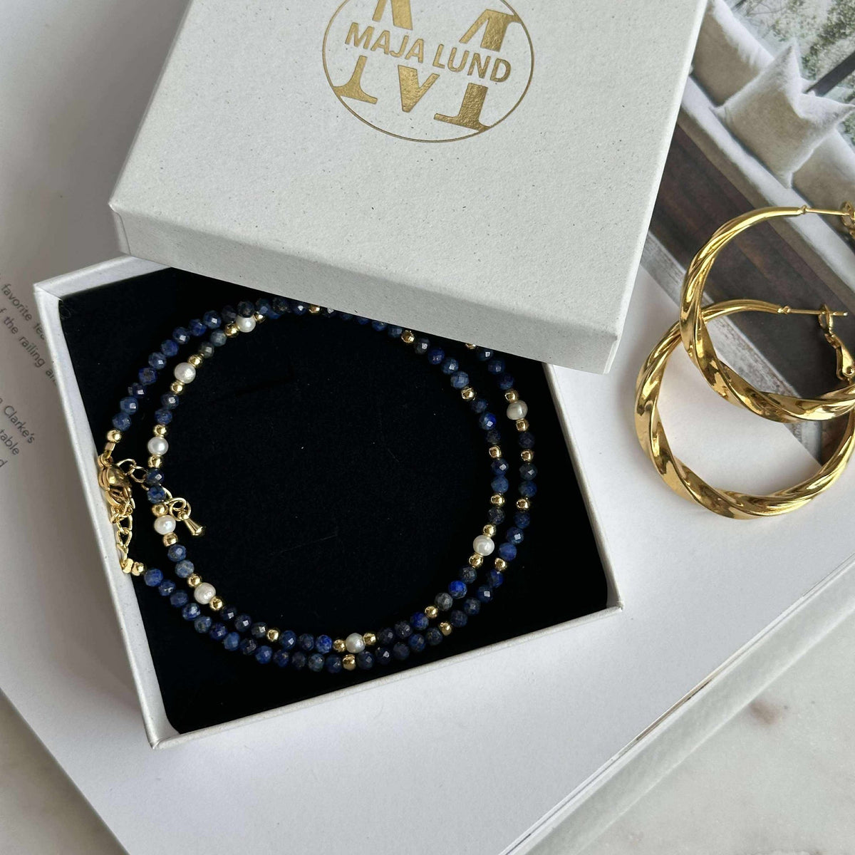 Ketting  Lilja - met echte zoetwaterparels