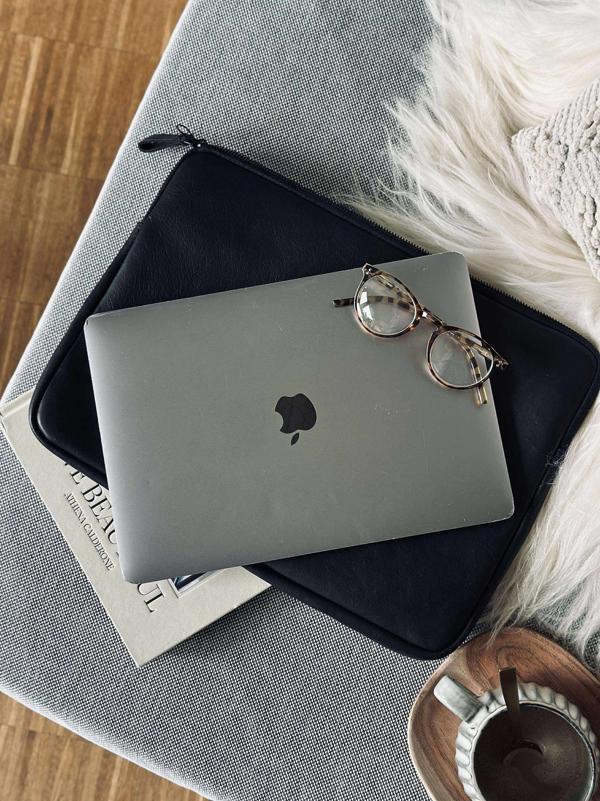 Laptop sleeve - Zwart / zwart