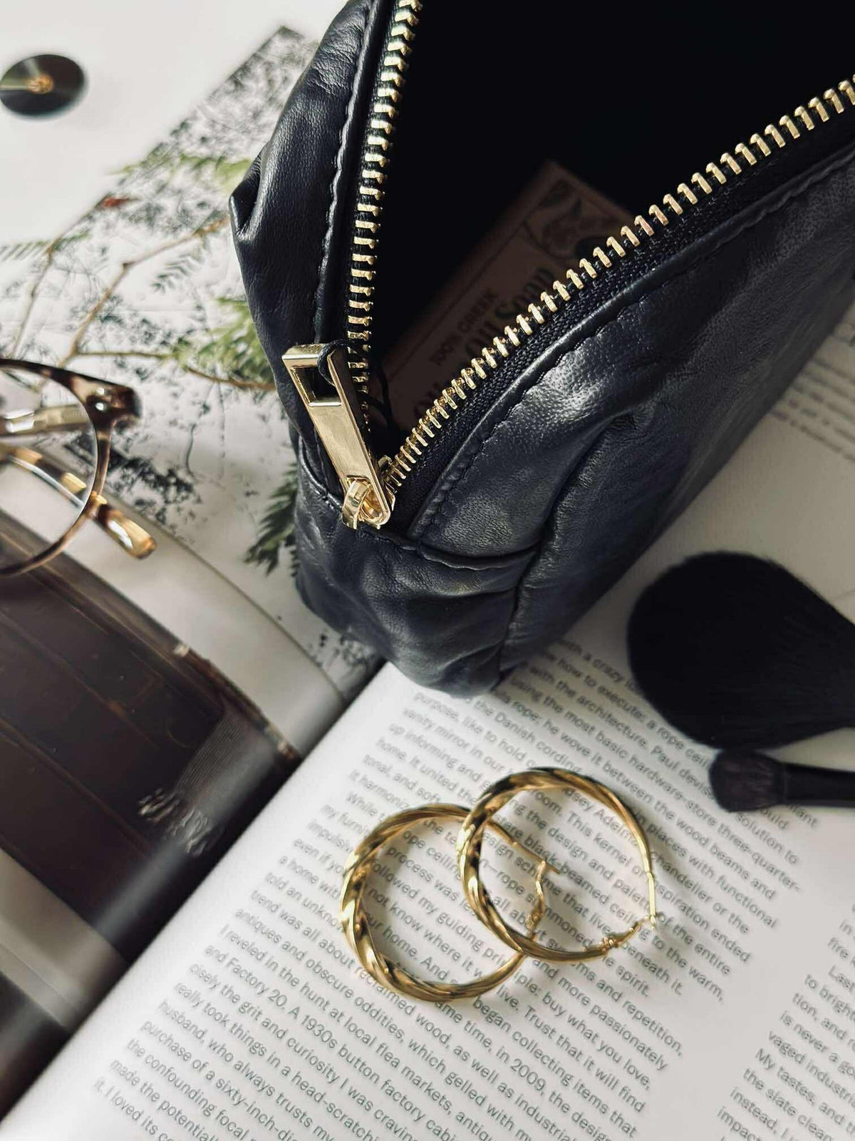 Cosmetisch tasje - Black / gold