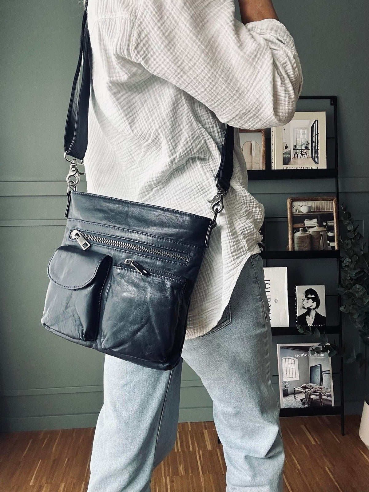 Crossbody NAVY - Ultra zacht