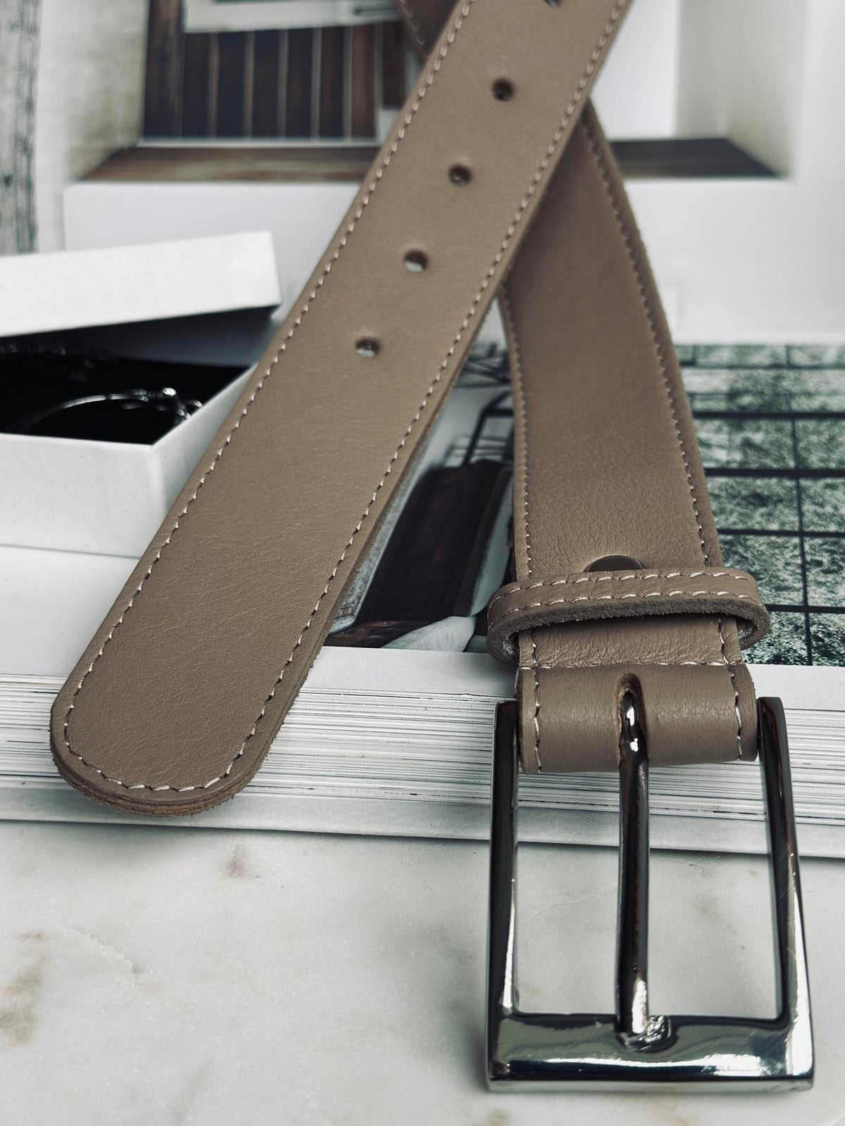 Riem 3,5 cm - Dusty taupe