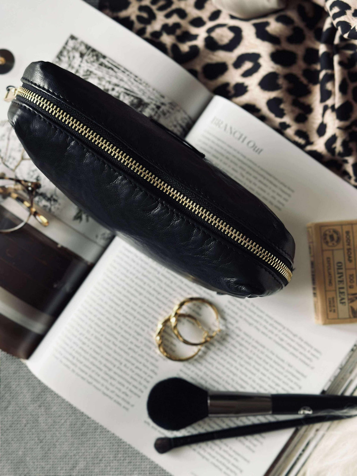 Cosmetisch tasje - Black / gold