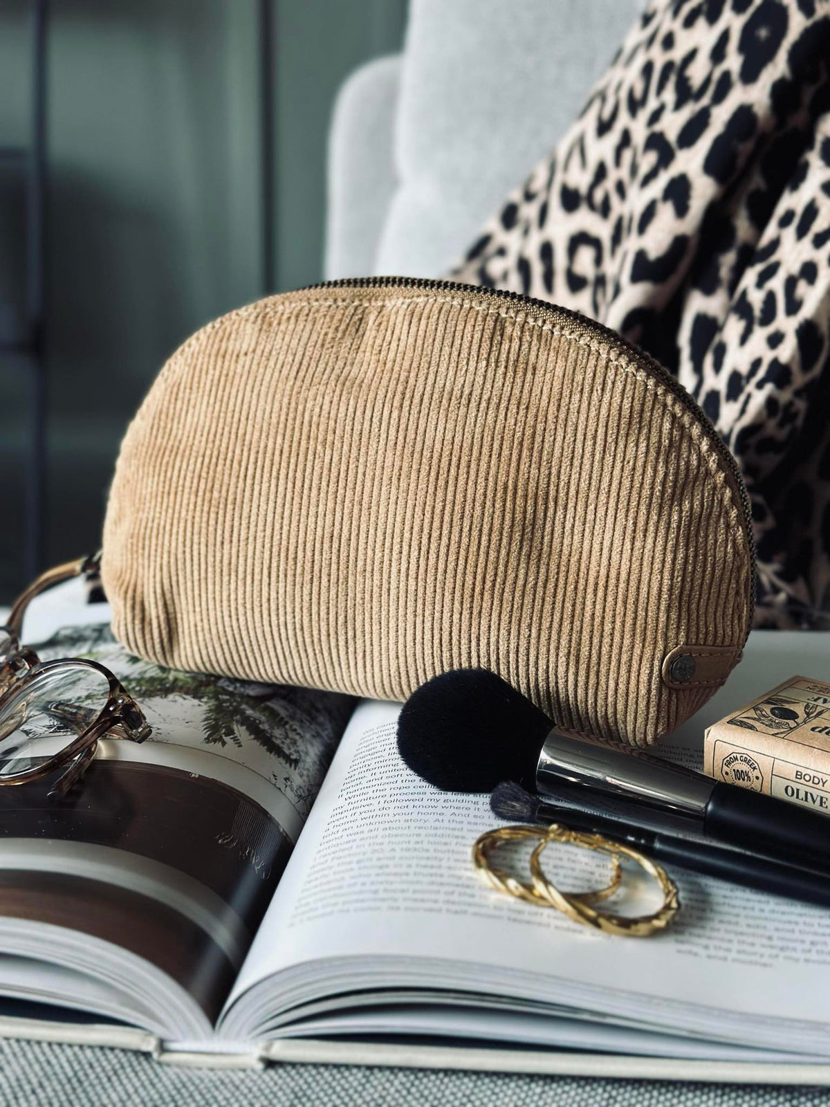 Cosmetische etui - Tan