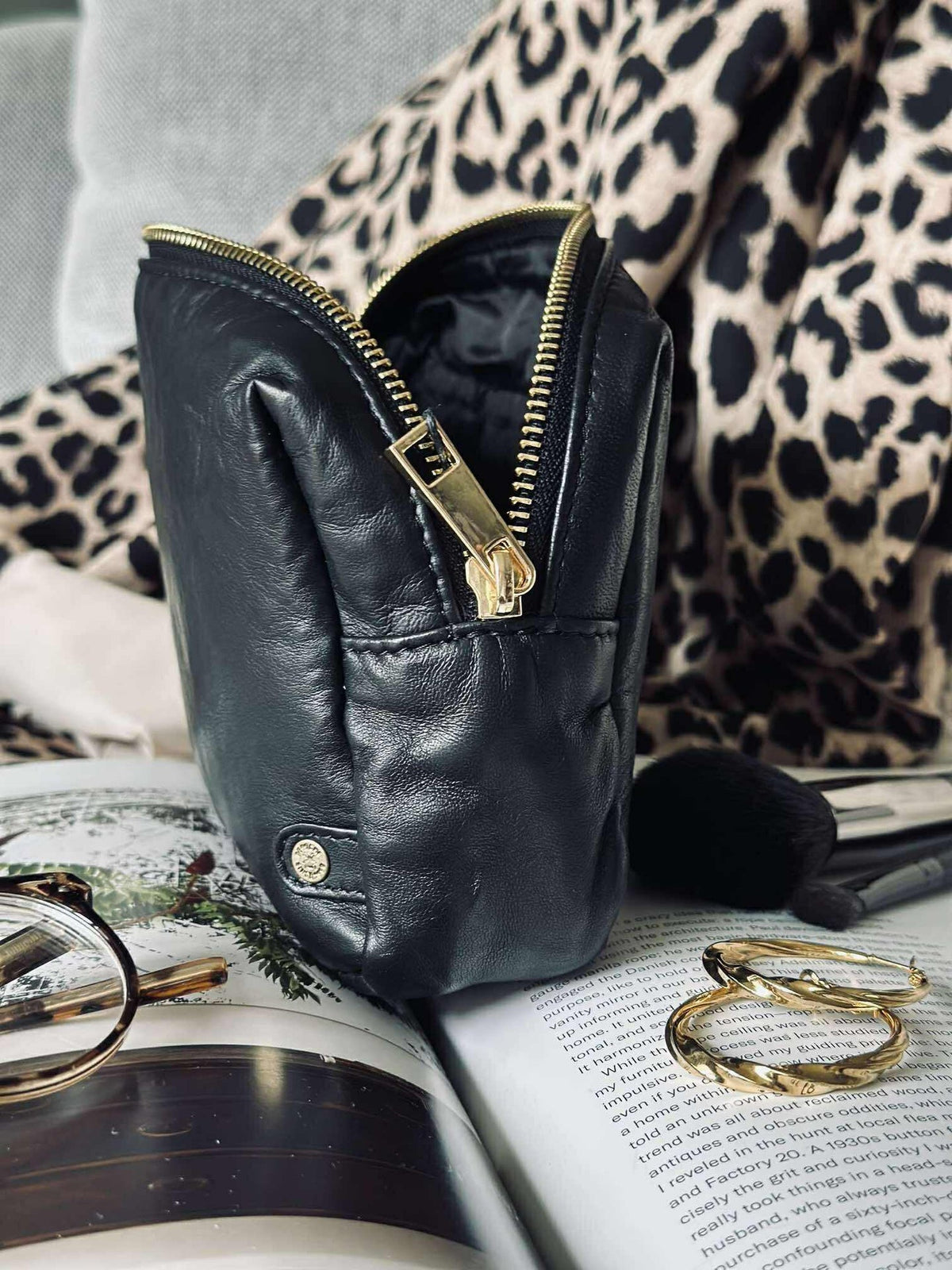 Cosmetisch tasje - Black / gold