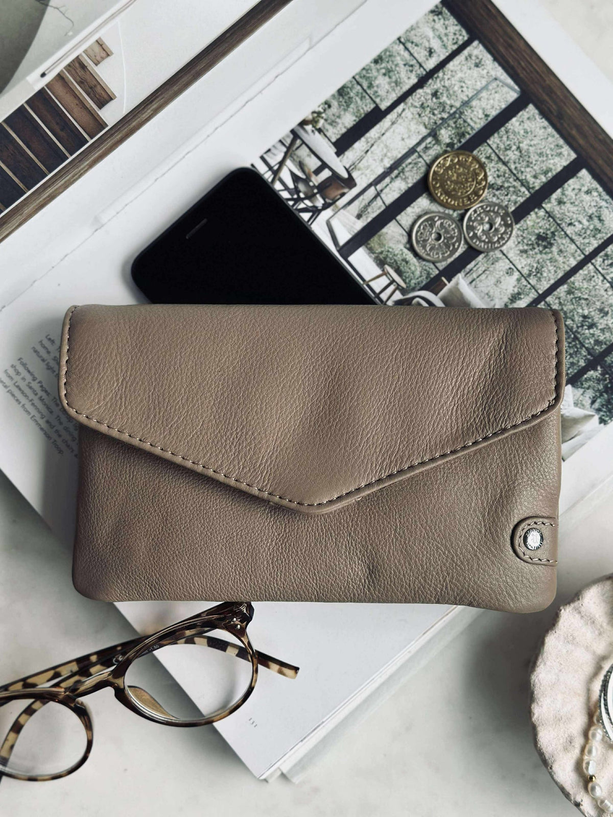 Portemonnee Aura - Dusty Taupe