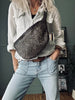 Bumbag Deluxe met studs - Brown
