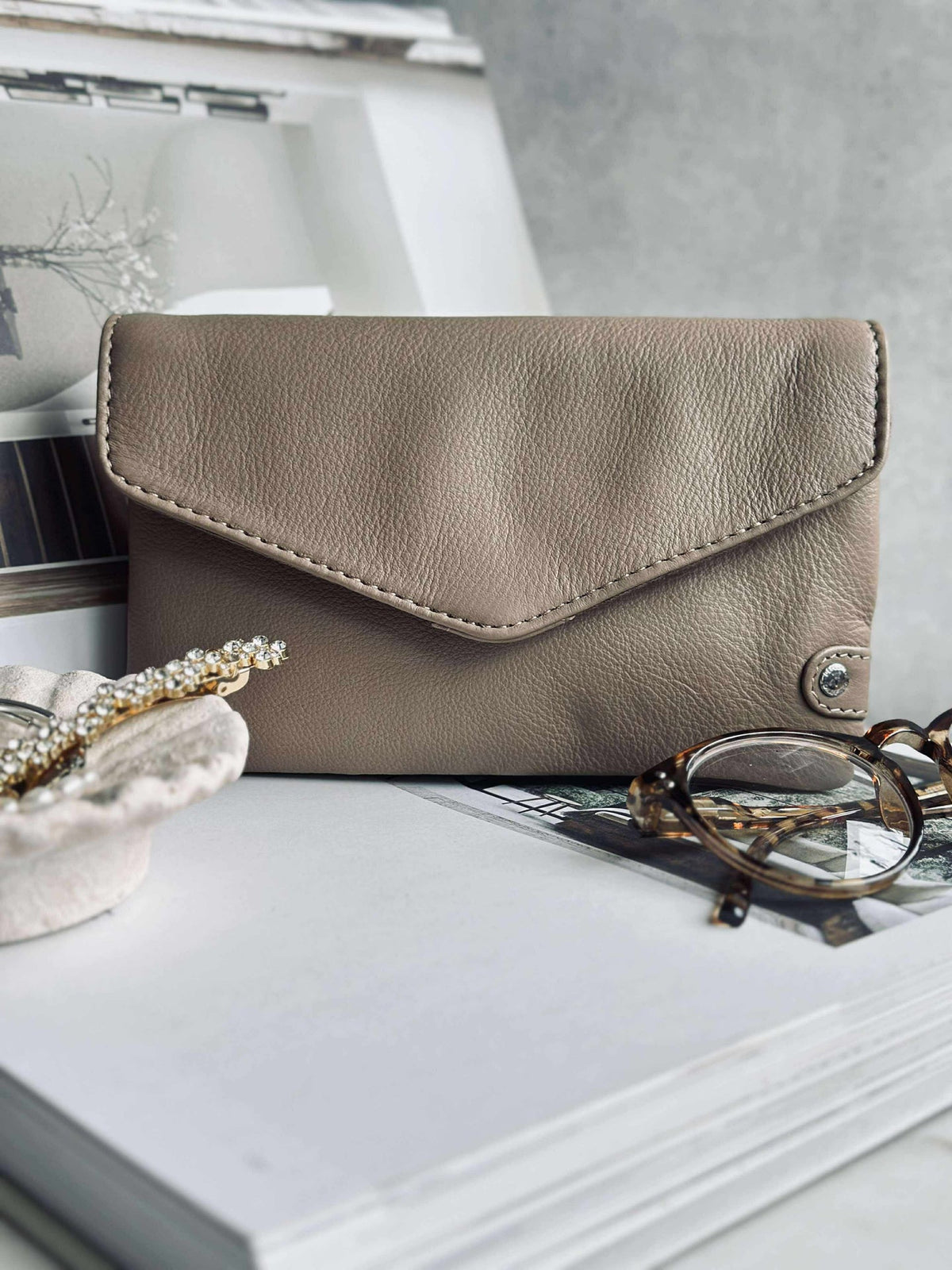 Portemonnee Aura - Dusty Taupe
