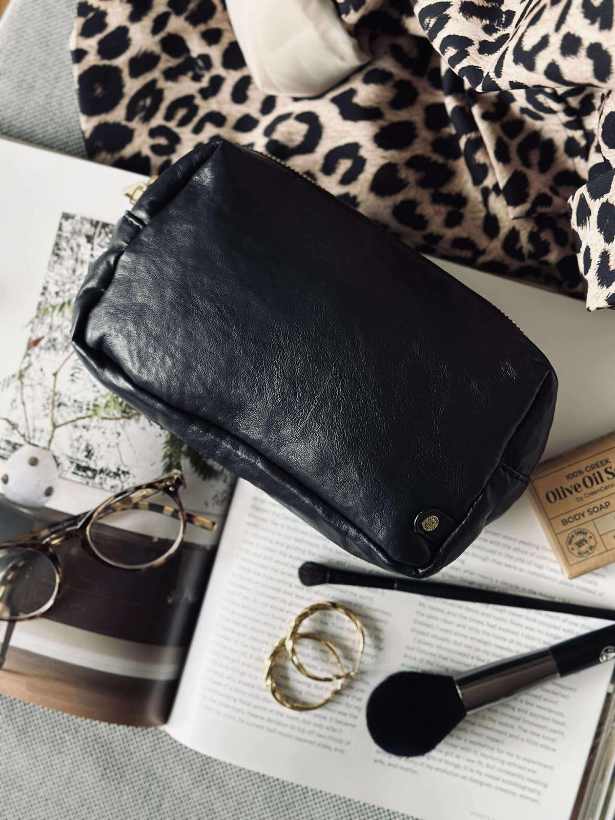 Cosmetisch tasje - Black / gold