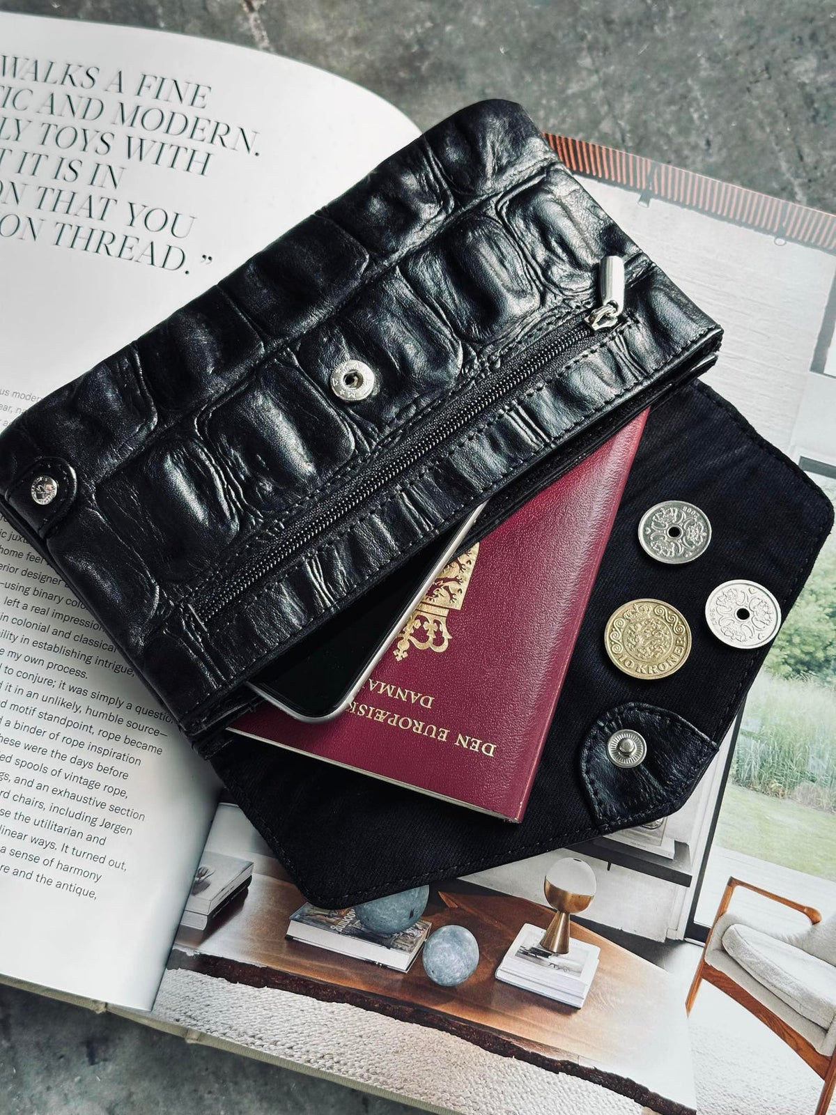 Portemonnee Croco deluxe