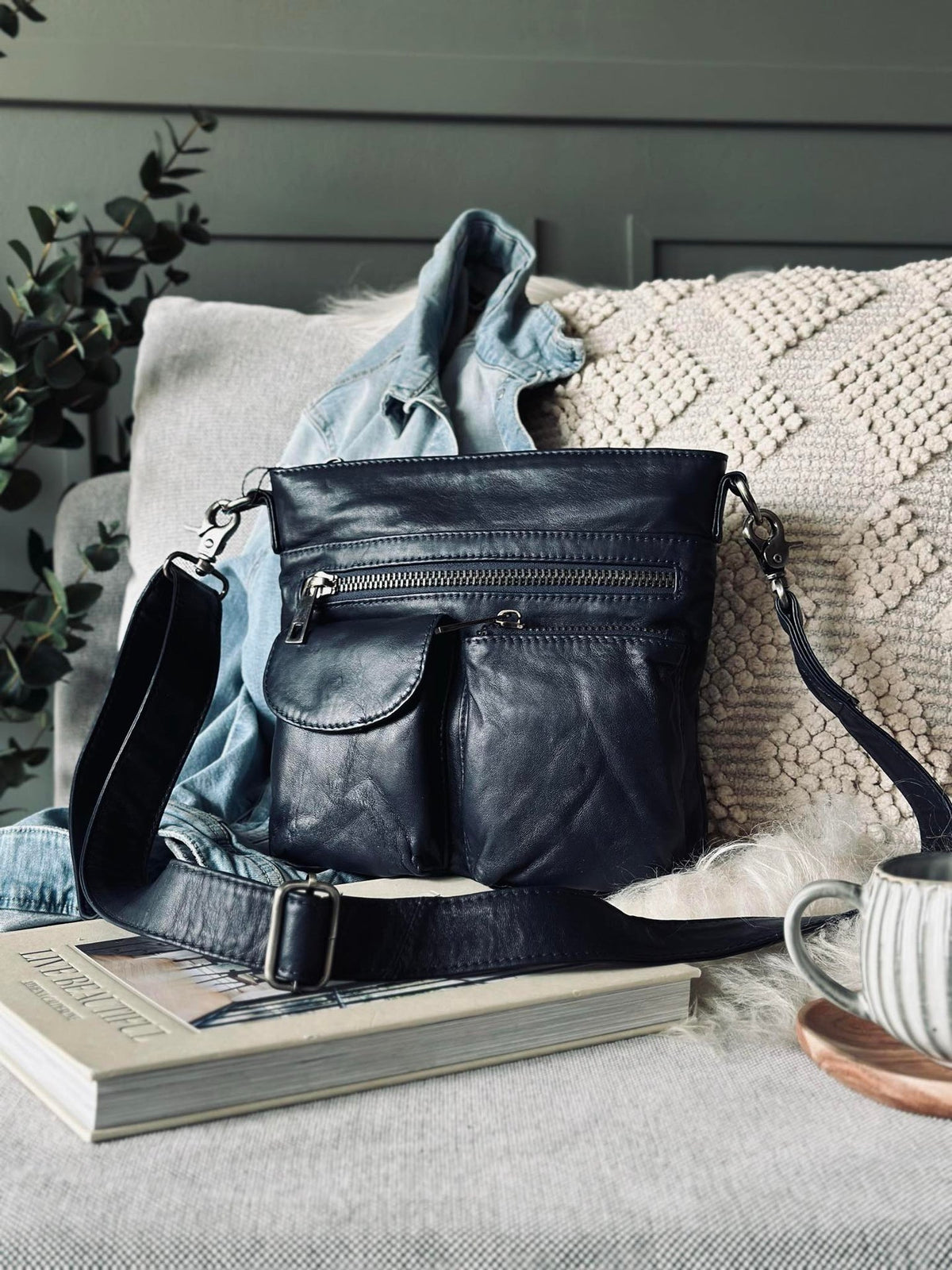 Crossbody NAVY - Ultra zacht