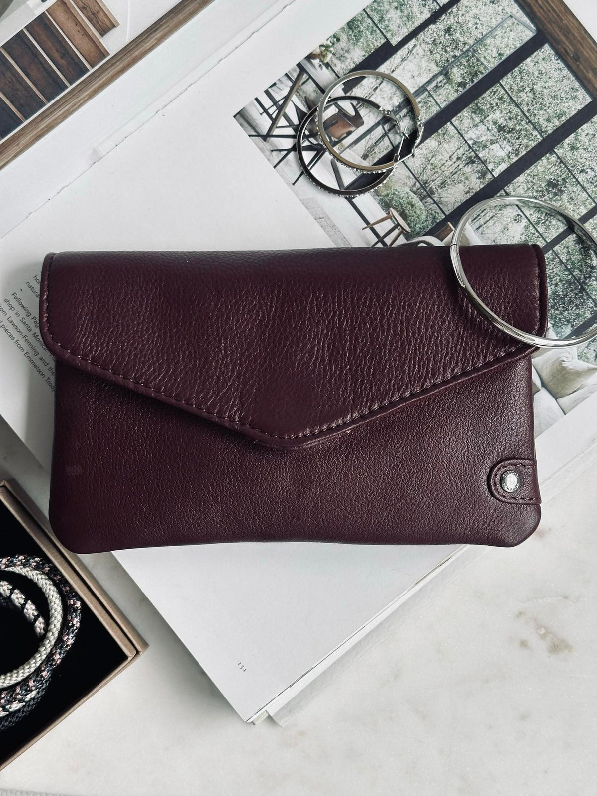 Portemonnee Aura - Ox Blood