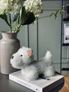 Deurstopper pluche hond - Wit