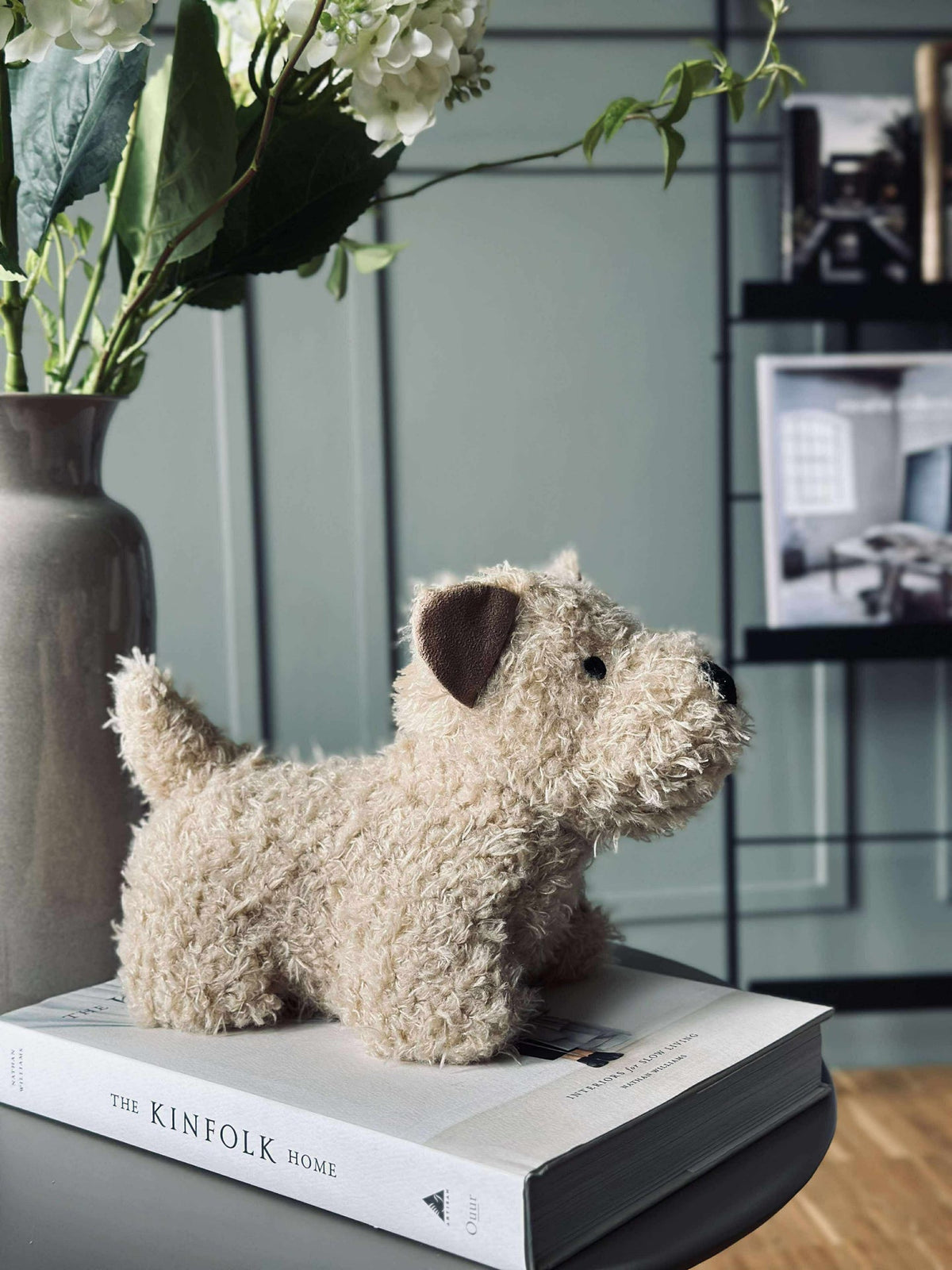 Deurstopper pluche hond - Beige