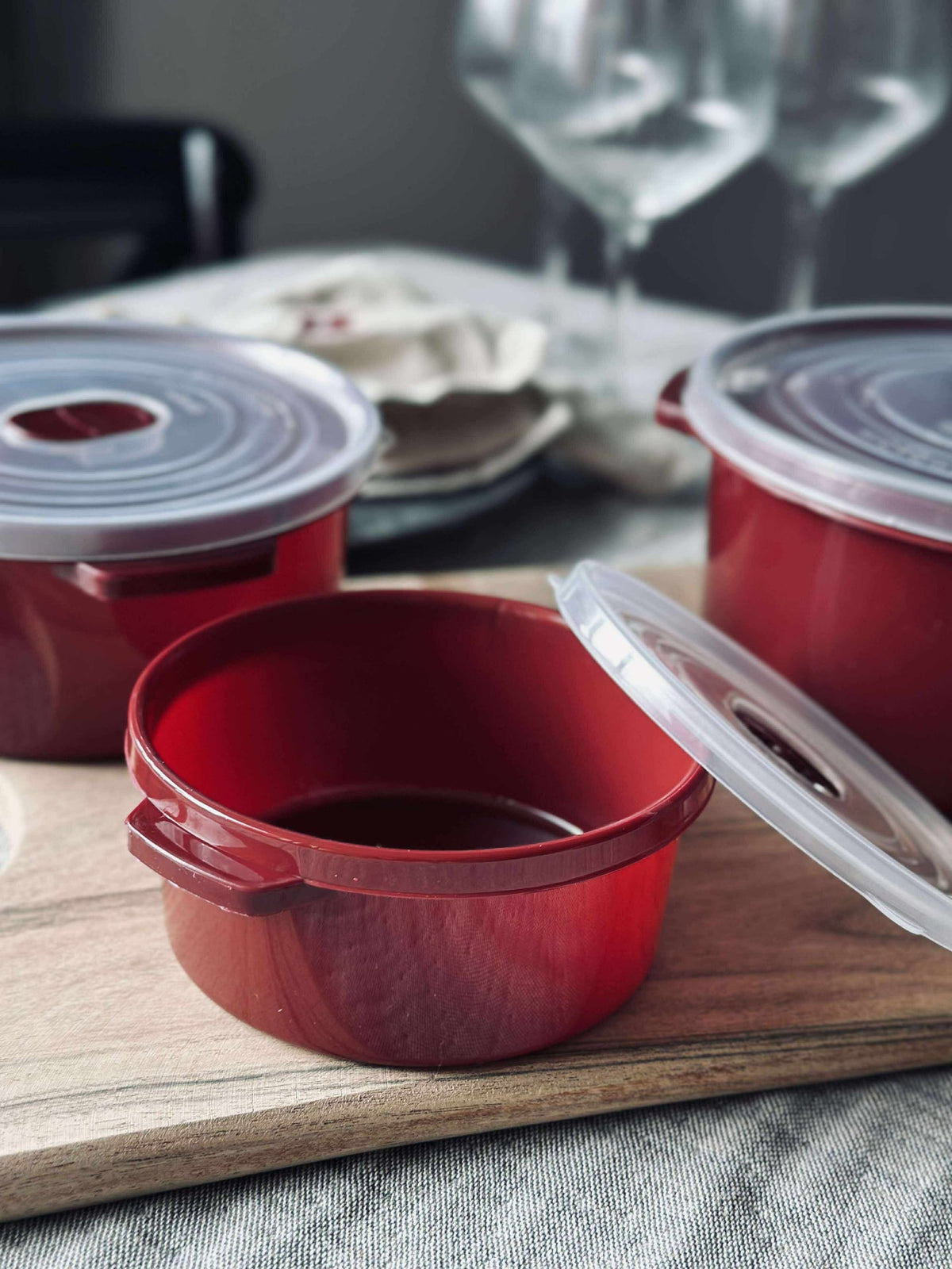 Opbergdozen - Set van 2 stuks Bordeaux