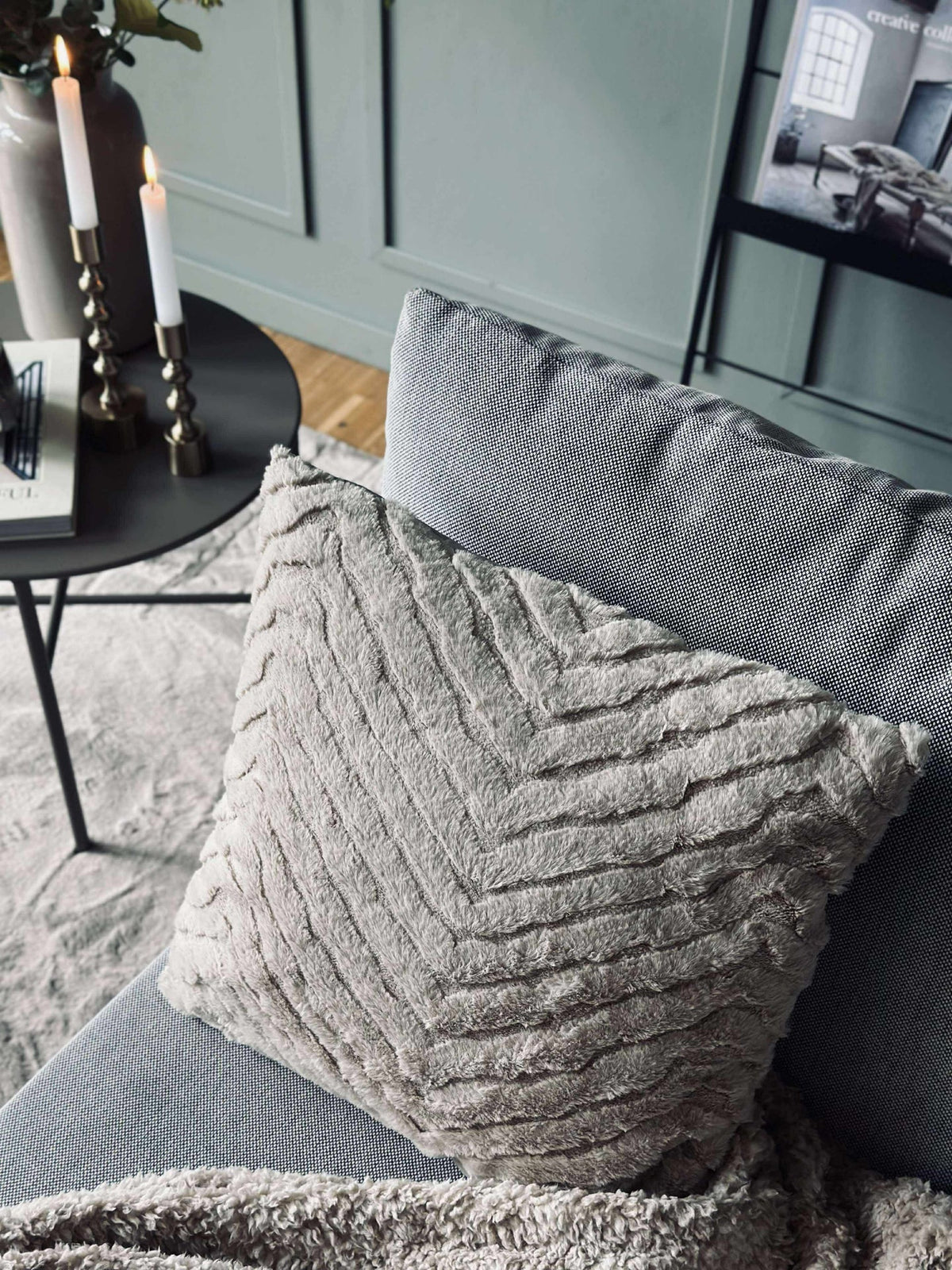 Sierkussen met vulling - Beige
