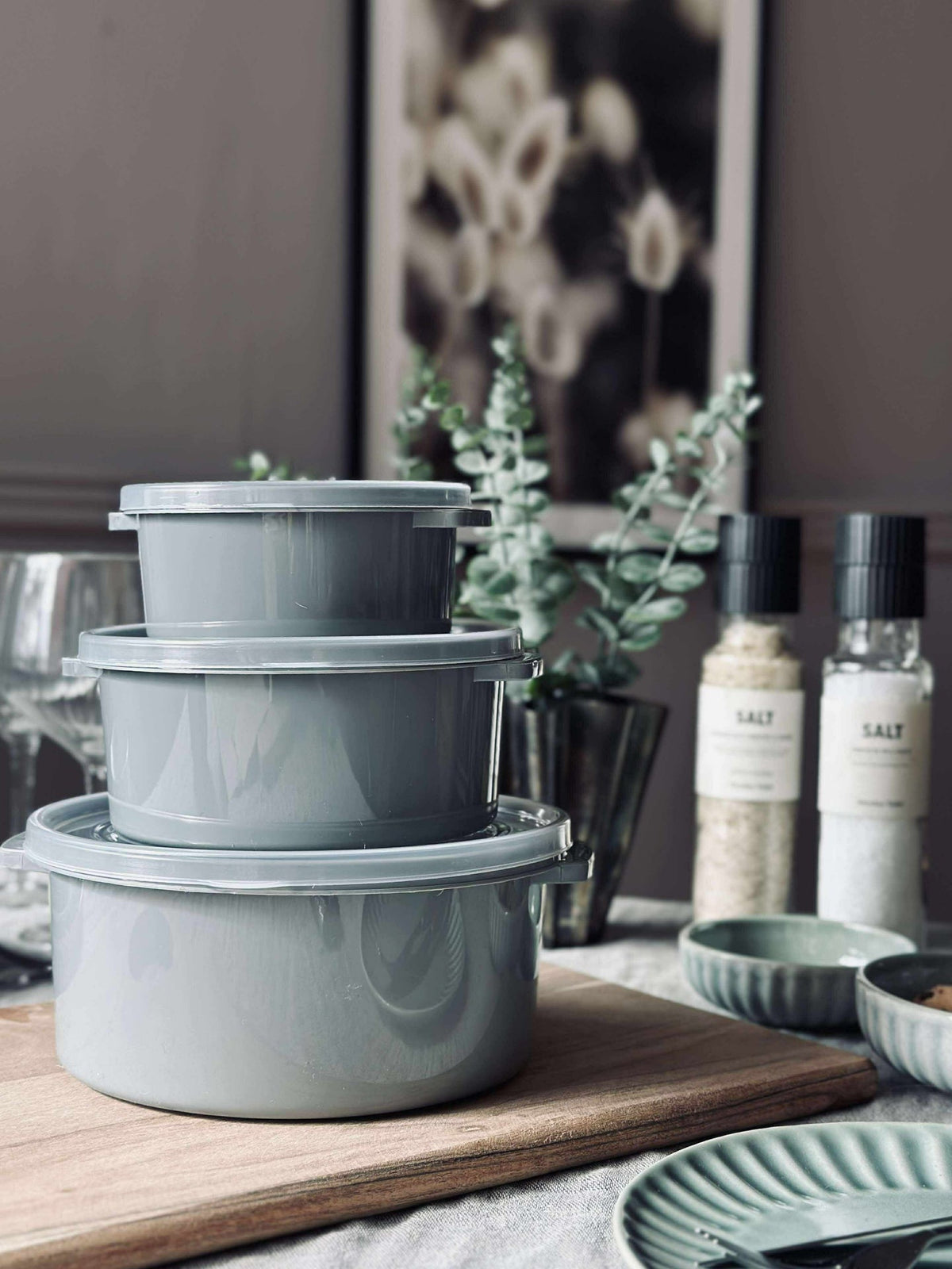 Opbergdozen - Set van 2 stuks Grey