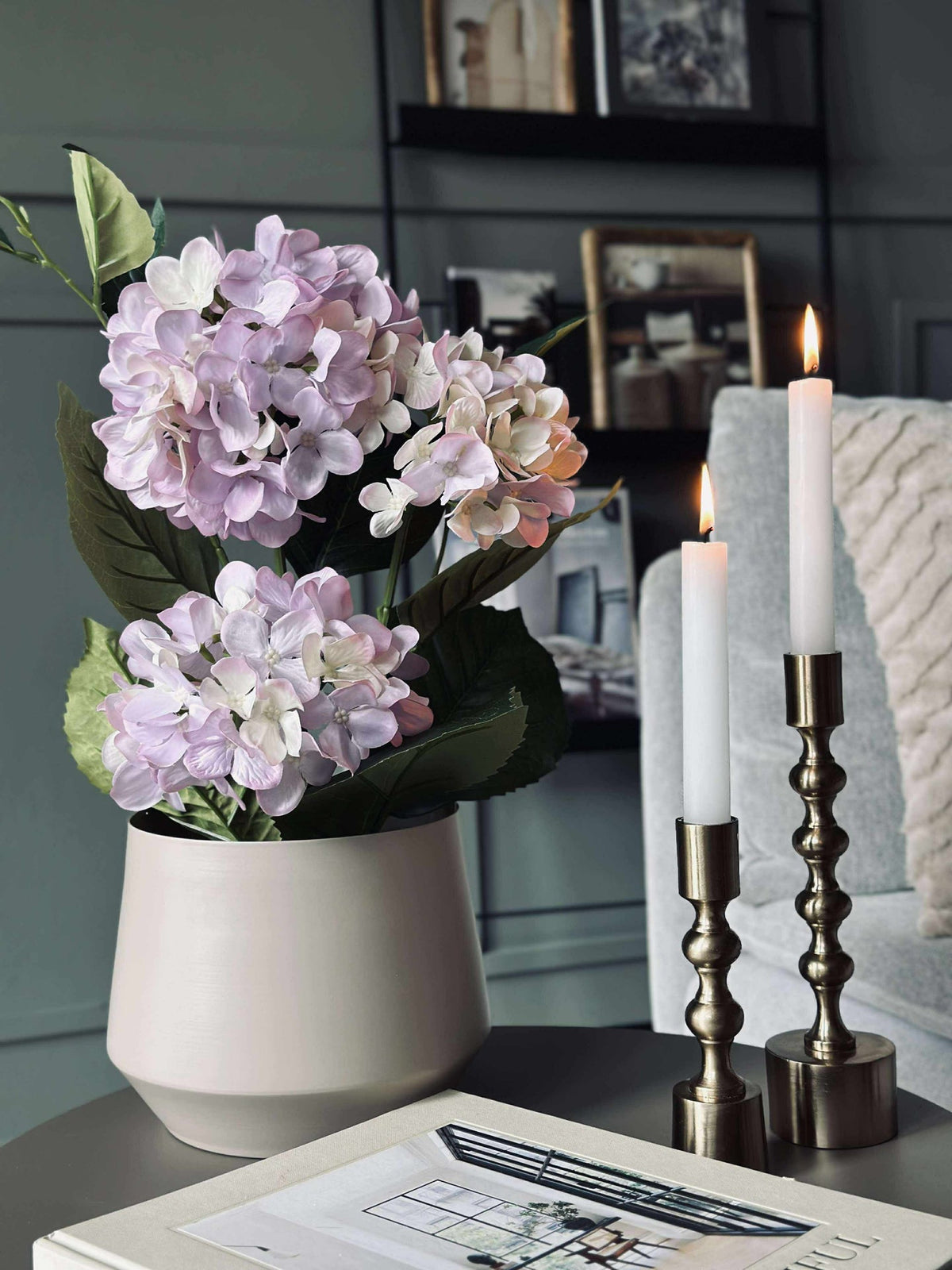 Hortensia in pot - Lila