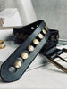 Jeansriem met studs - Black
