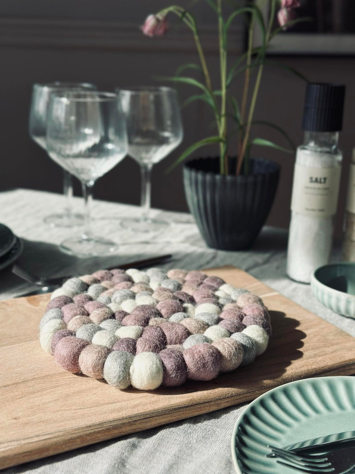 Onderzetter DOTS - Lyng wolmix