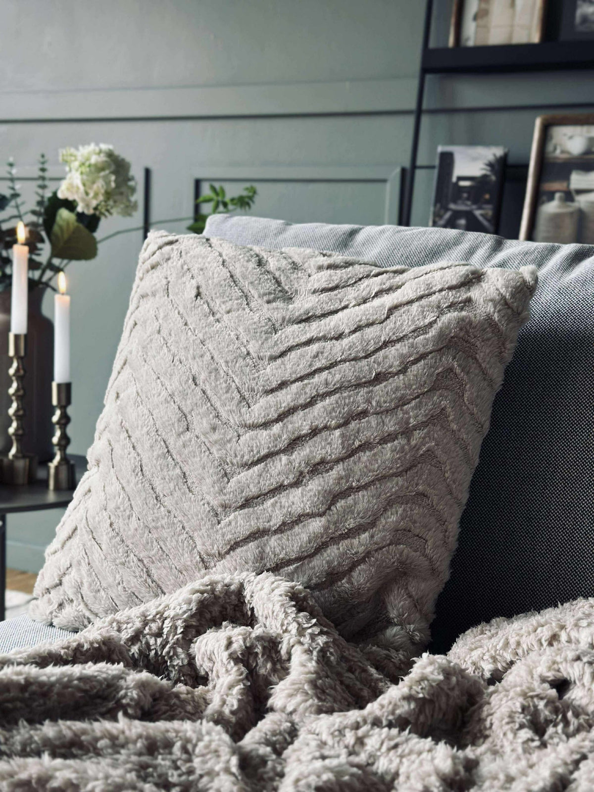 Sierkussen met vulling - Beige