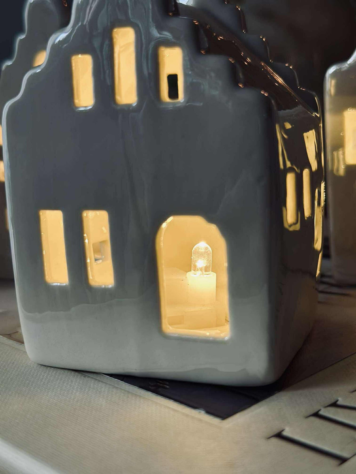 Lighthuisje met led - WHITE MIX